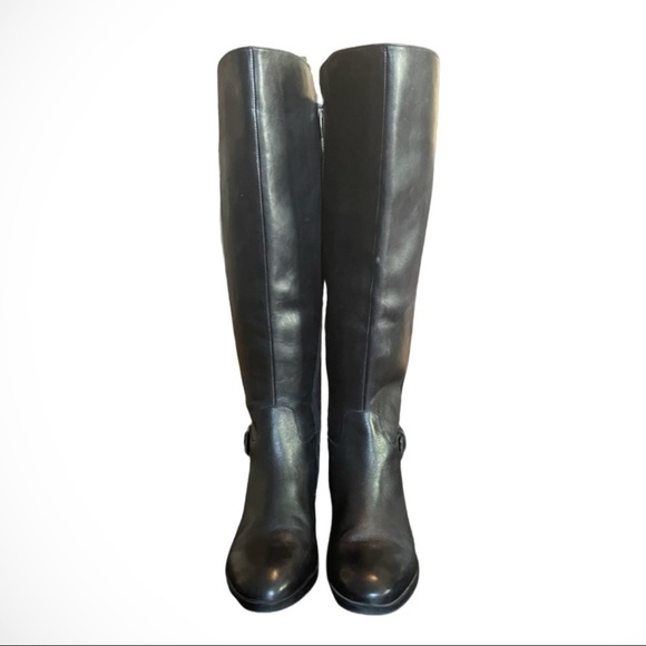Marc Fisher Damsel Tall Leather Boots - Size 9M - Picture 9 of 14